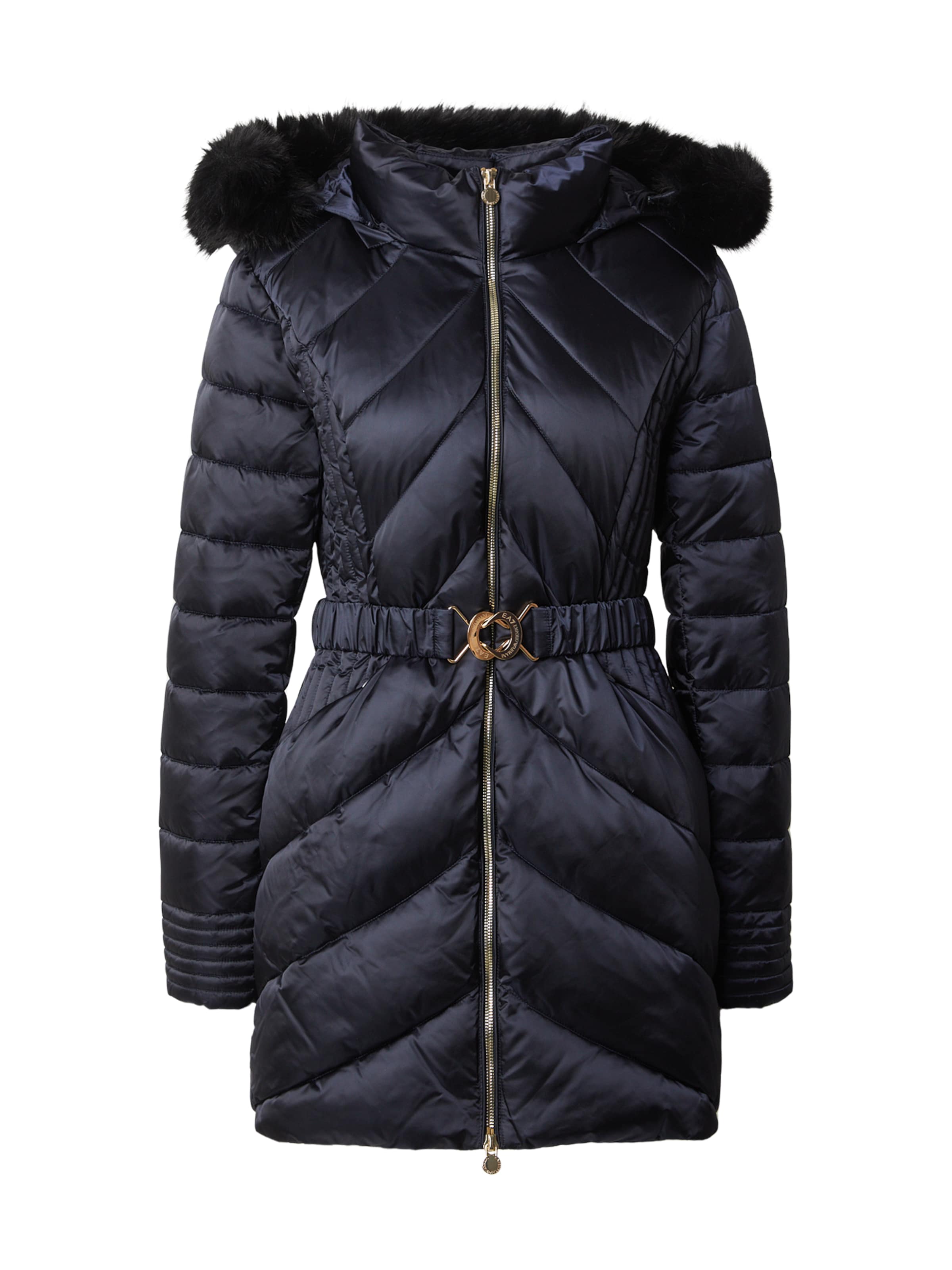 Cappotto invernale di EA7 Emporio Armani in blu: frontale