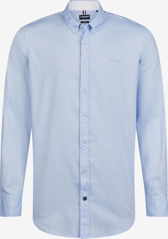 HECHTER PARIS Button Up Shirt in Blue: front