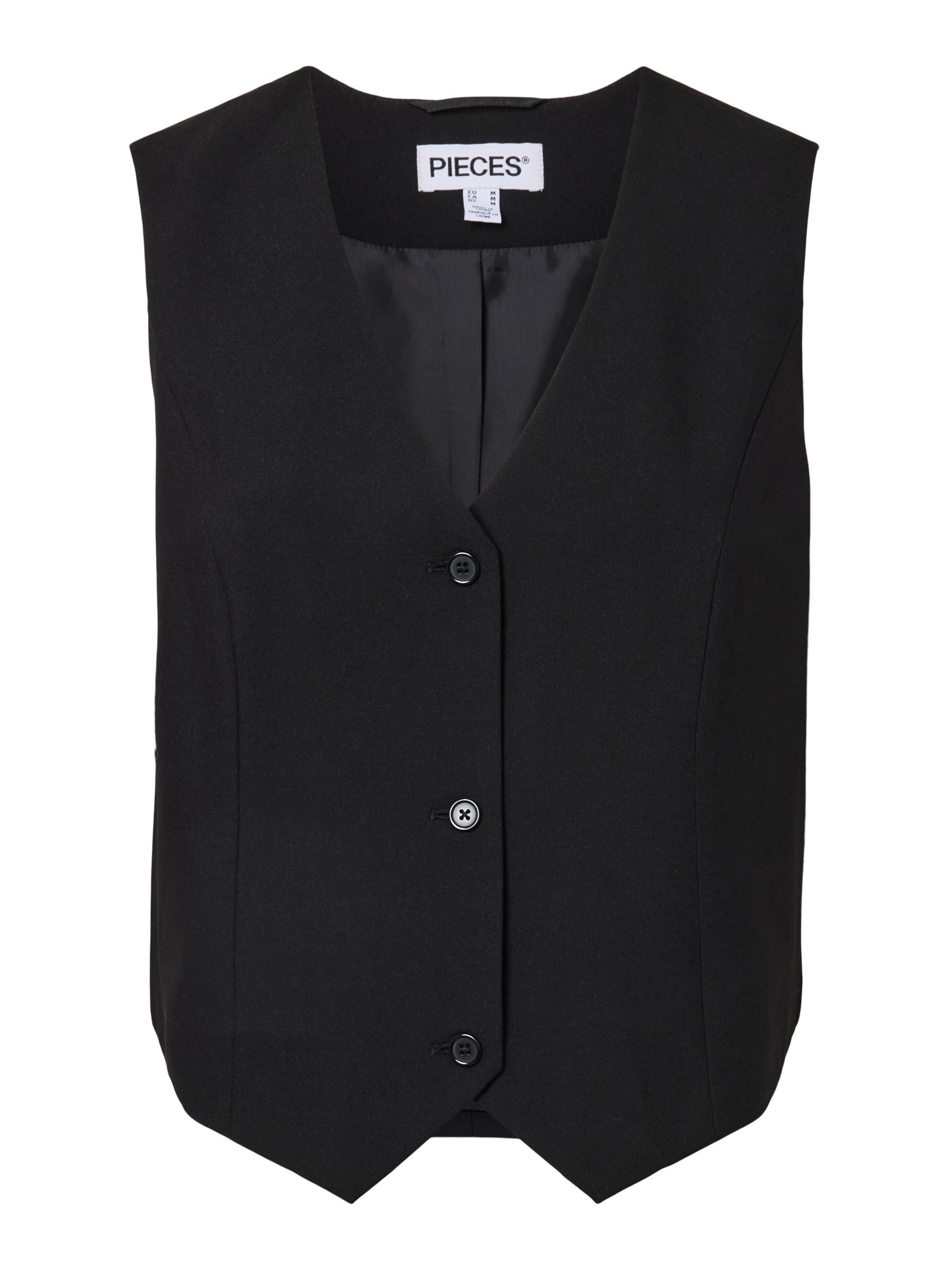 Gilet 'PCBosella' PIECES en noir : devant