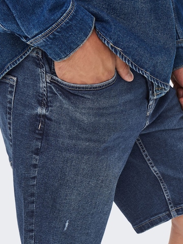 regular Jeans di Only & Sons in blu