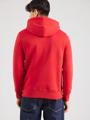 Bluză de molton de la GANT pe roșu