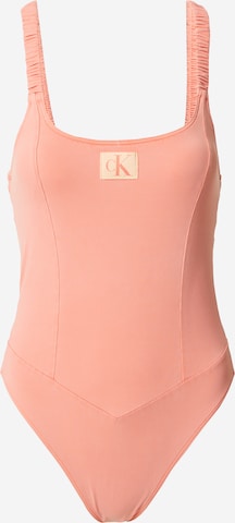 Calvin Klein Swimwear Badeanzug in Orange: predná strana