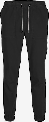 JACK & JONES Дънки Tapered Leg Панталон 'GORDON LEWIS' в черно: отпред