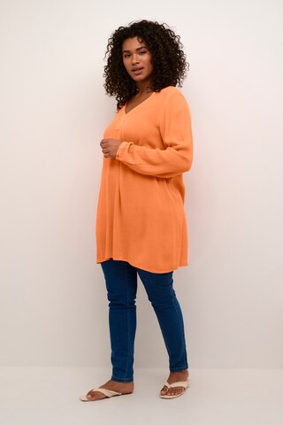 KAFFE CURVE Tunic in Orange