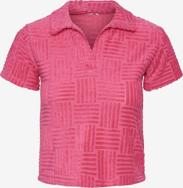 PIECES T-Shirt 'HABINA' in Pink: predná strana