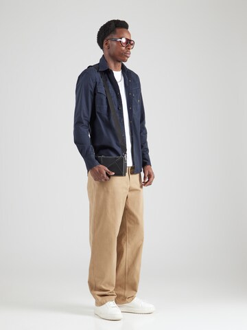 G-STAR Slim Fit Hemd 'Dakota' in Blau