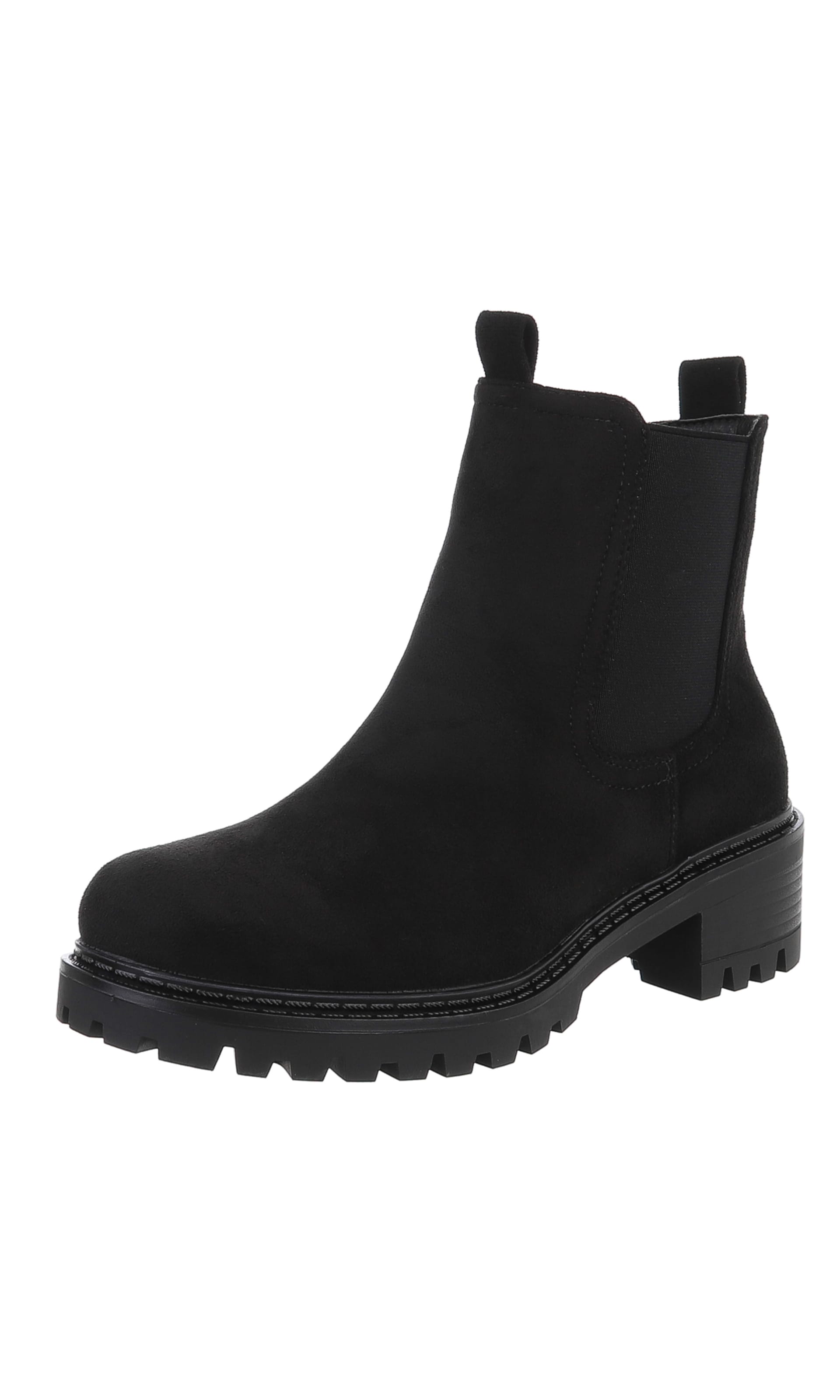 Ital-Design High Heels ' Klassische Stiefeletten ' in Schwarz: Vorderseite