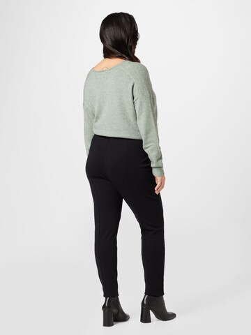 ABOUT YOU Curvy Slimfit Broek 'Marieke' in Zwart