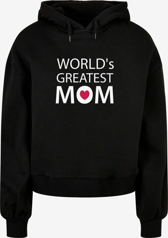 Merchcode Sweatshirt 'Mothers Day - Greatest mom' in Schwarz: predná strana
