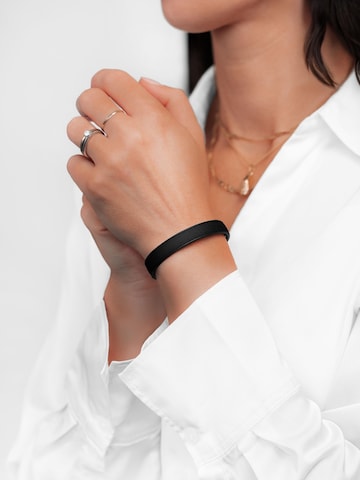 NiMa Atelier - Pulsera 'GEB OCEAN' en negro: frente