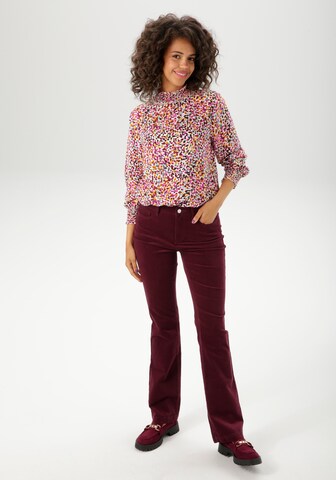 Aniston CASUAL Flared Pants in Red