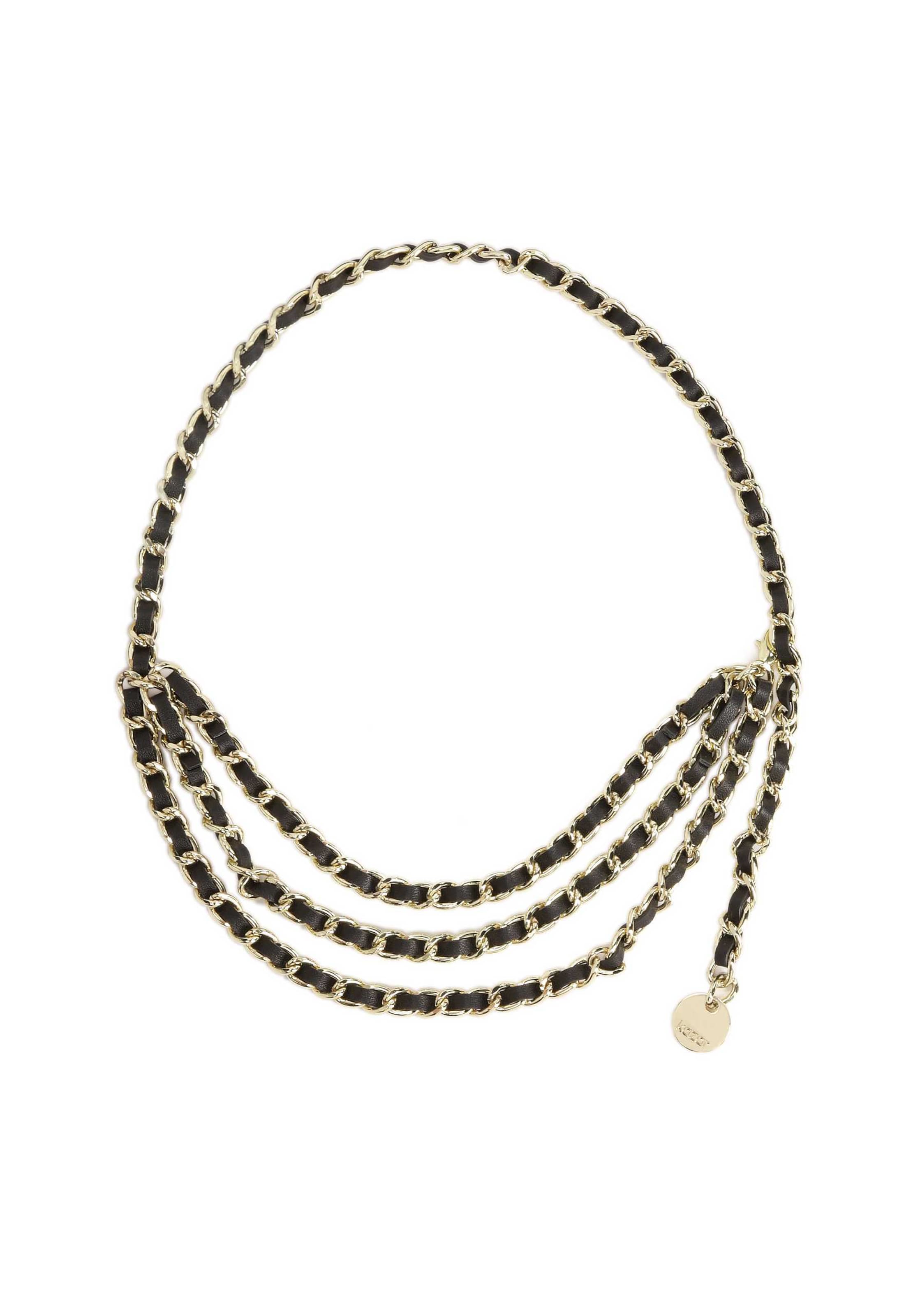 Cintura di Kazar in nero: frontale