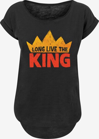 F4NT4STIC Shirt 'Disney König der Löwen Movie Long Live The King' in Zwart: voorkant