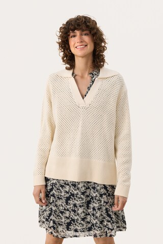 Pull-over 'Lovisa' Part Two en blanc : devant