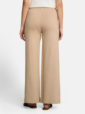 TOM TAILOR Wide leg Broek in Beige
