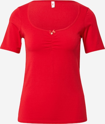 T-shirt Blutsgeschwister en rouge : devant