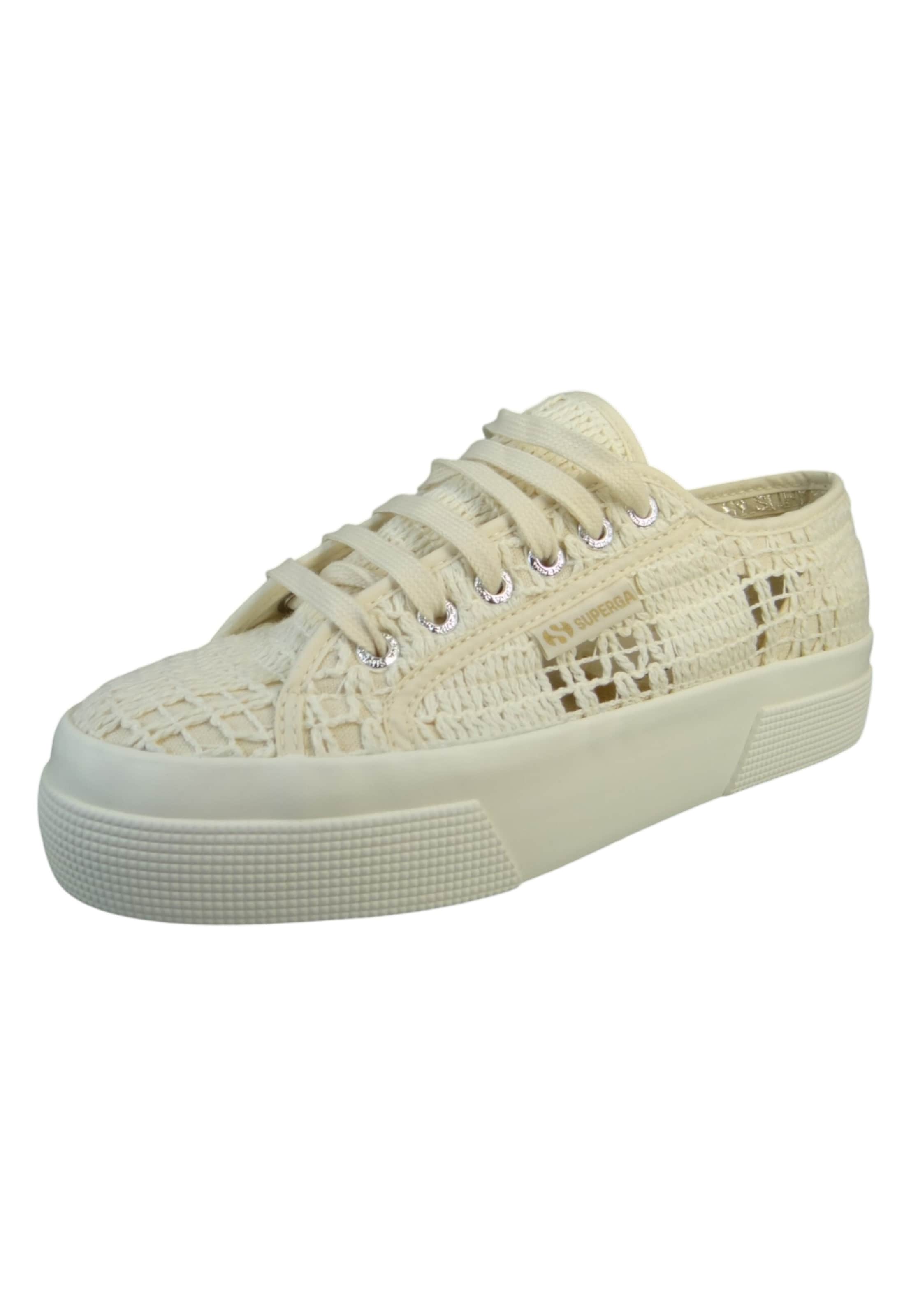 SUPERGA Sneaker '2740 Crochet Macrame' in Beige: Vorderseite