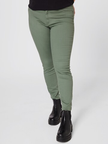 Vero Moda Curve - regular Pantalón en verde: frente