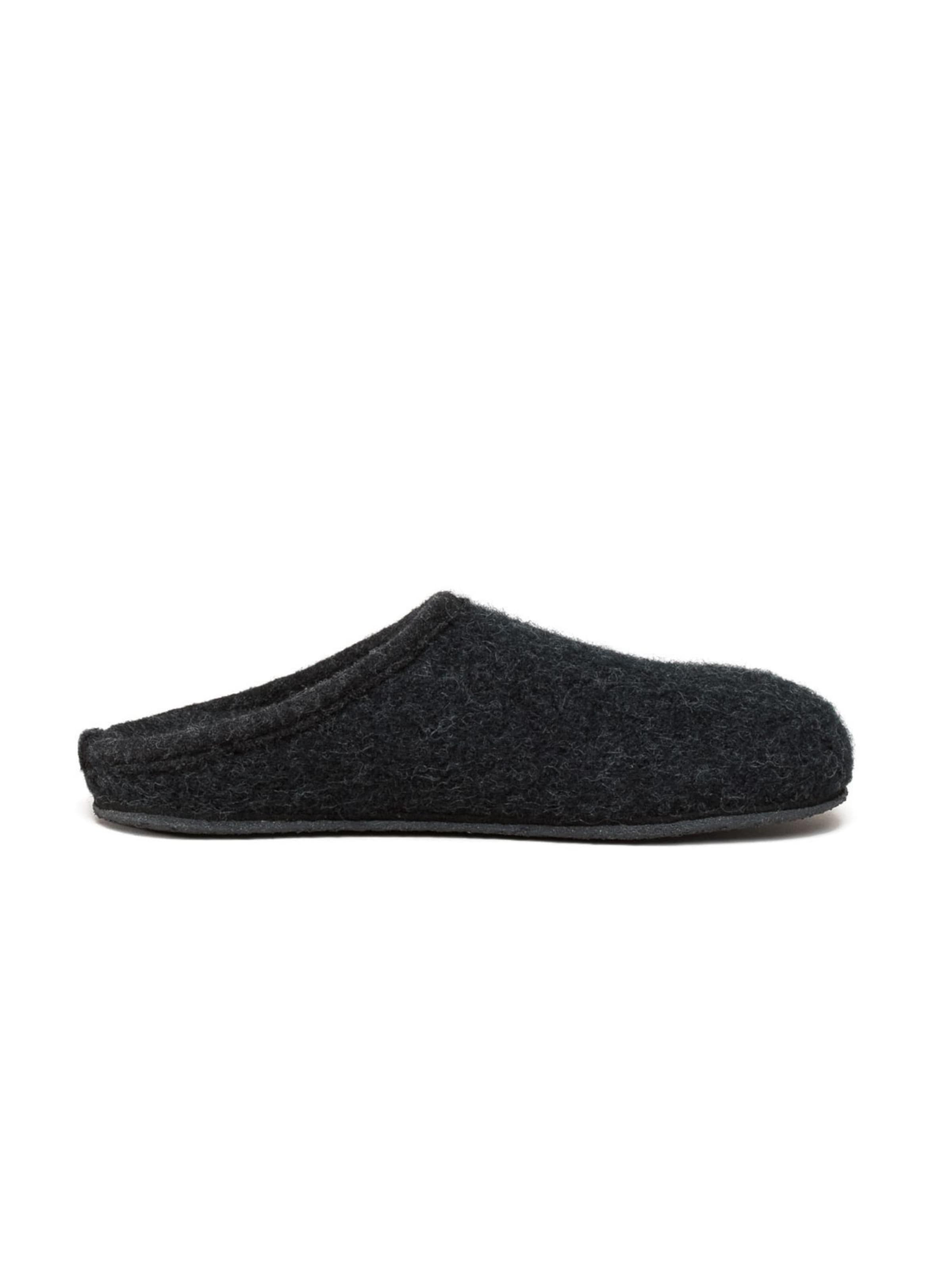Gottstein Hausschuh 'Walkpantoffel ALP- COMFORT-FE'‌‌‌‌‌‌ in Schwarz