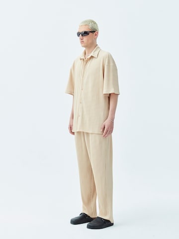 Comfort fit Camicia 'Manche' di VAMOS CLO in beige