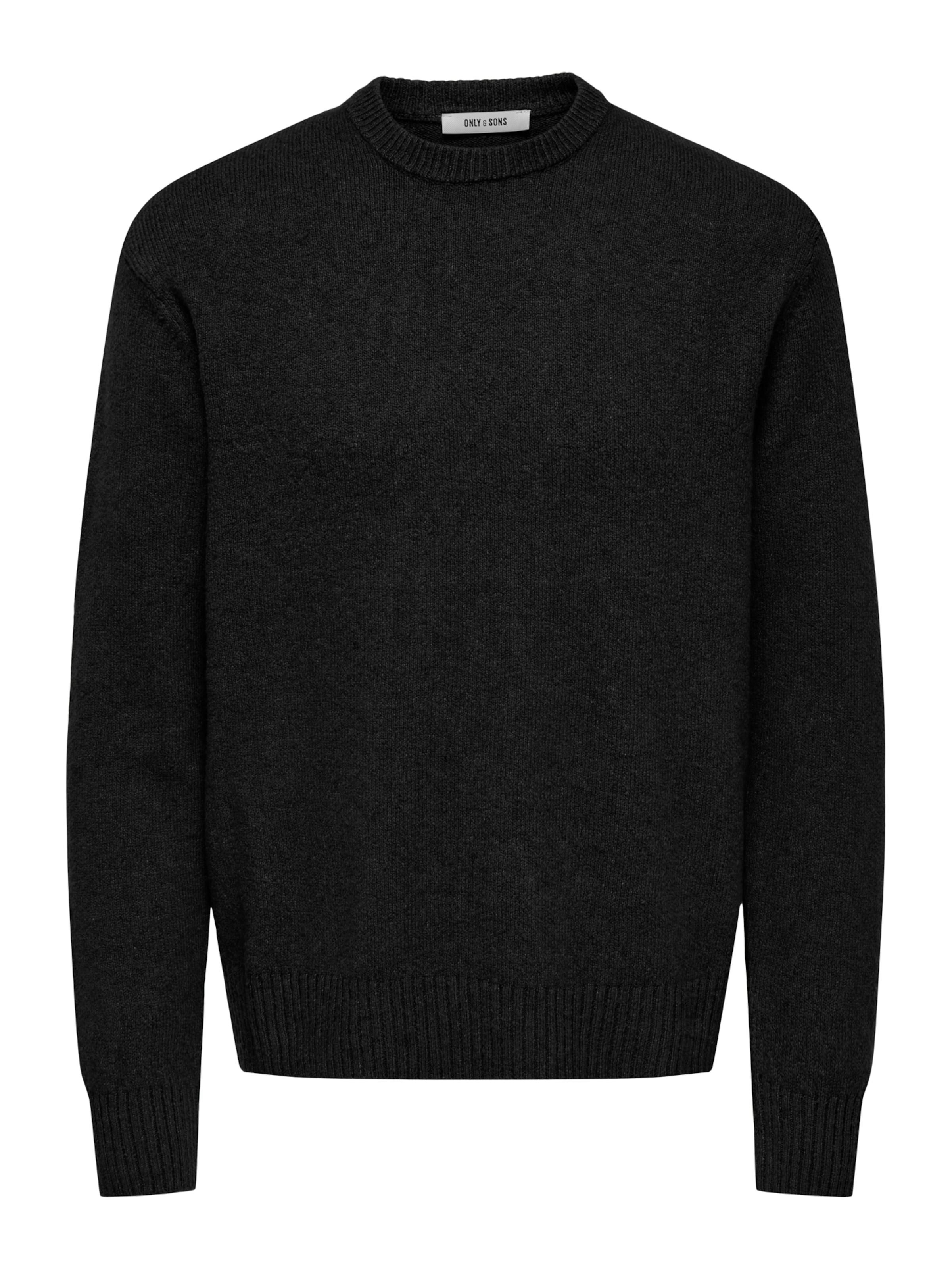 Only & Sons Pullover 'ONSJAMES' in Schwarz: Vorderseite