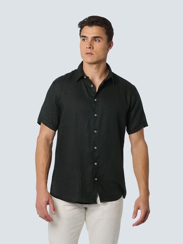 No Excess Regular fit Button Up Shirt in Black: front