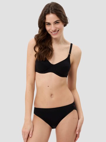 BeeDees T-shirt Bra 'Bügel-BH Rock'n'Roll W (3-er Pack) im Dreierpack, aus 100% Baumwolle, mit Bügel für Komfort und Halt' in Black