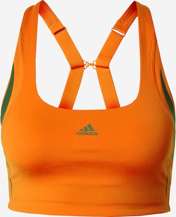 ADIDAS SPORTSWEAR Sportovní podprsenka 'Powerimpact Luxe Medium-Support Hiit' – oranžová: přední strana