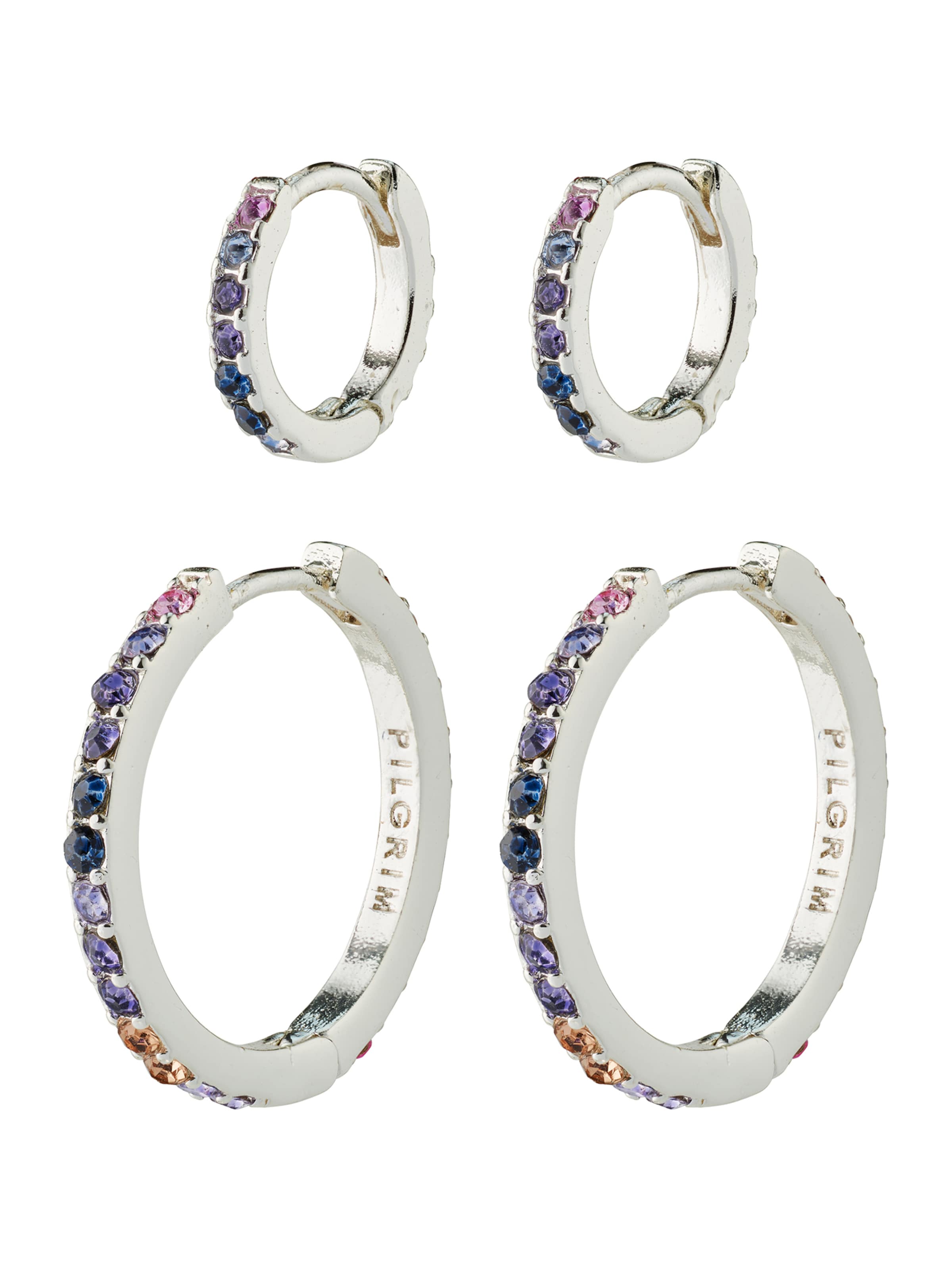 Pilgrim Σκουλαρίκια 'Reign' σε ασημί: μπροστά