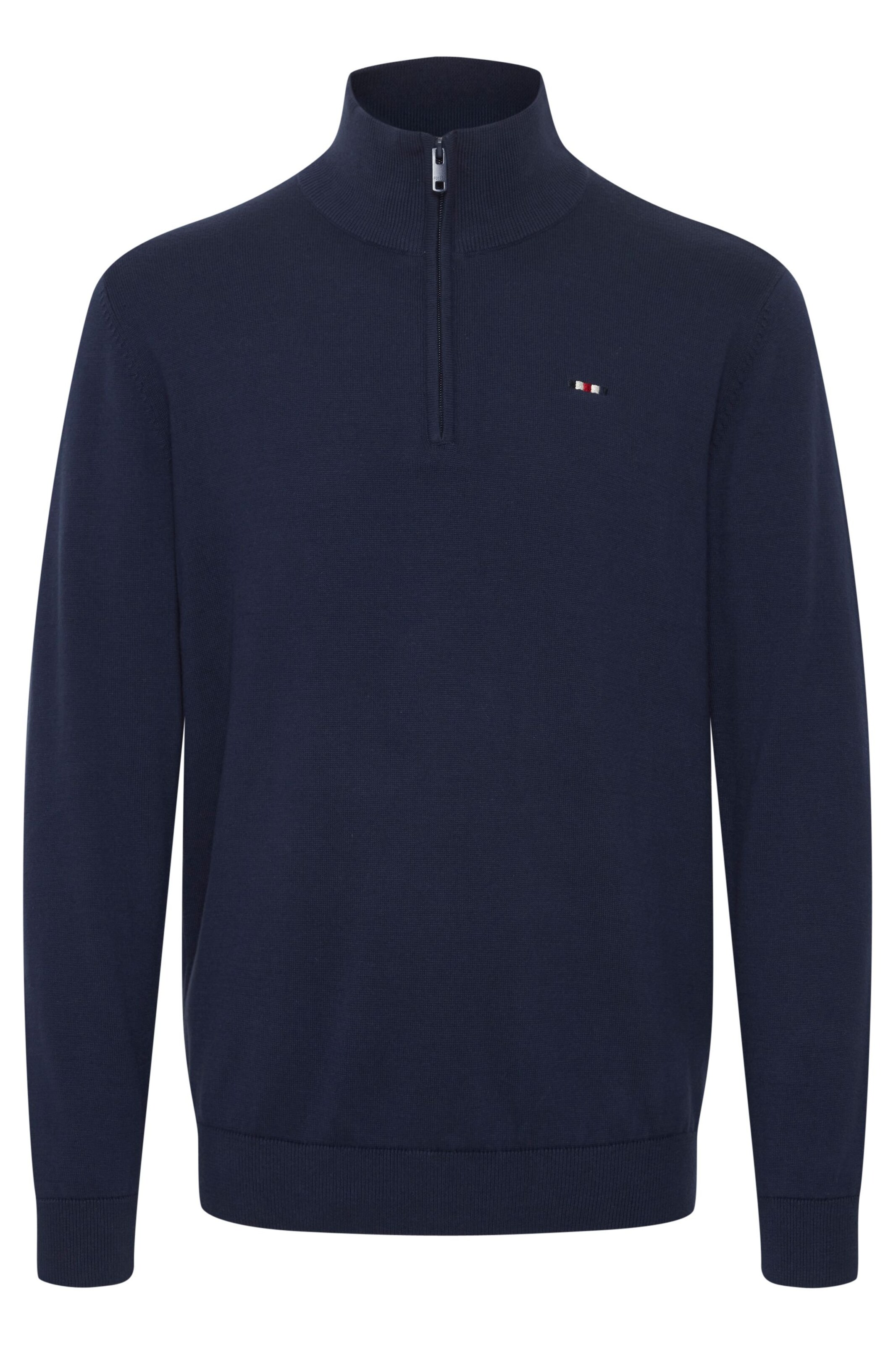 FQ1924 Trui 'Elias' in Blauw: voorkant