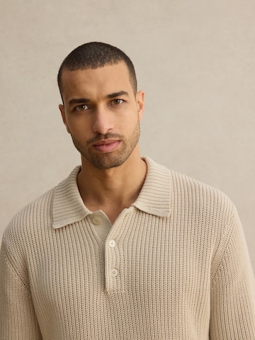 DAN FOX APPAREL Pulover 'Luca' | rjava barva