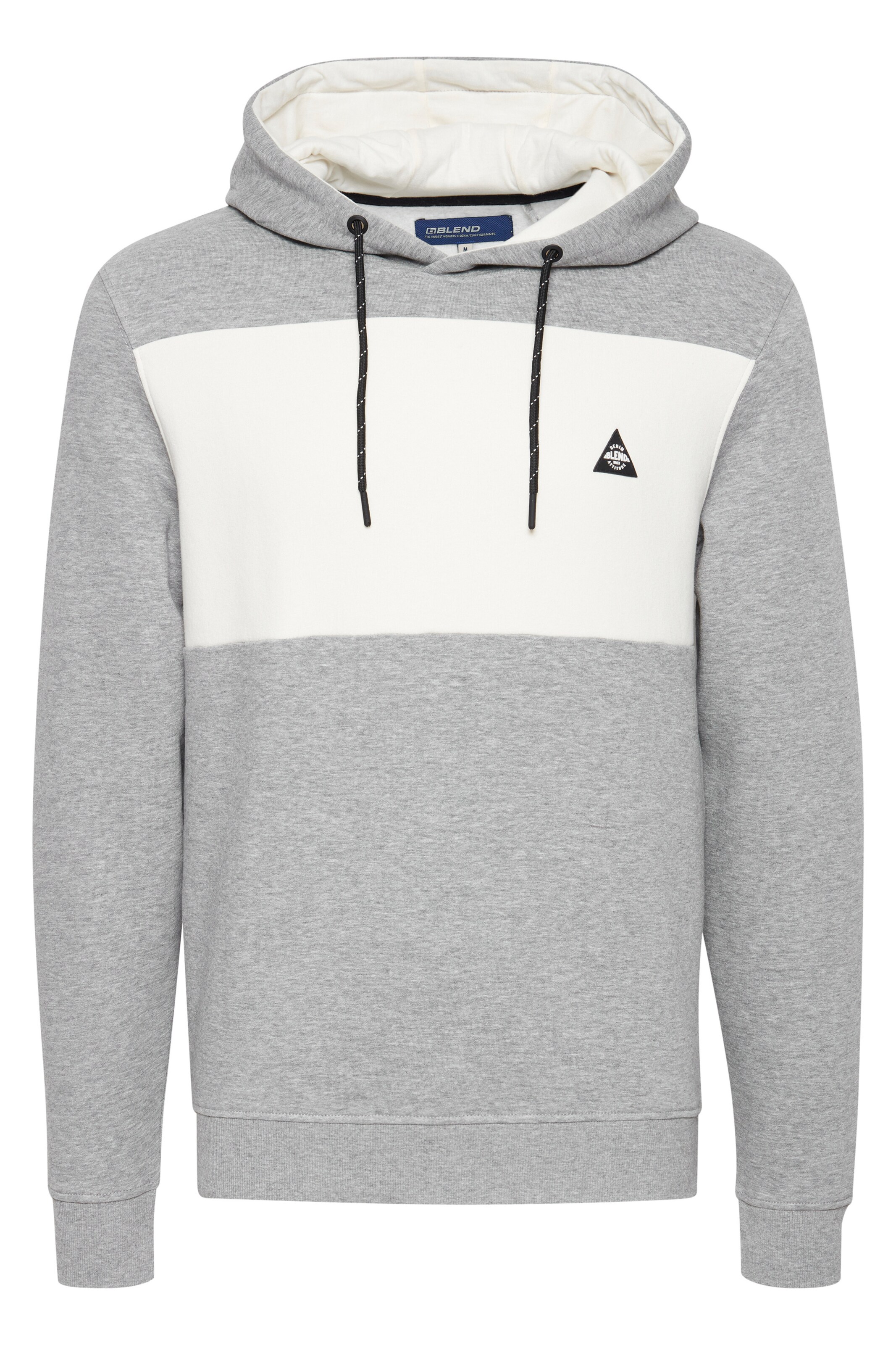 BLEND - Sweatshirt 'NEVIO' em cinzento: frente