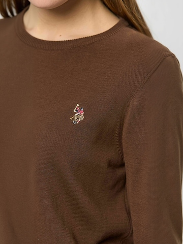 Pulover ' UWMie ' de la U.S. POLO ASSN. pe maro: față