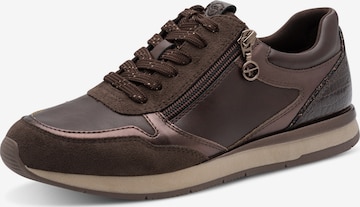 Tamaris Platform trainers in Brown: front