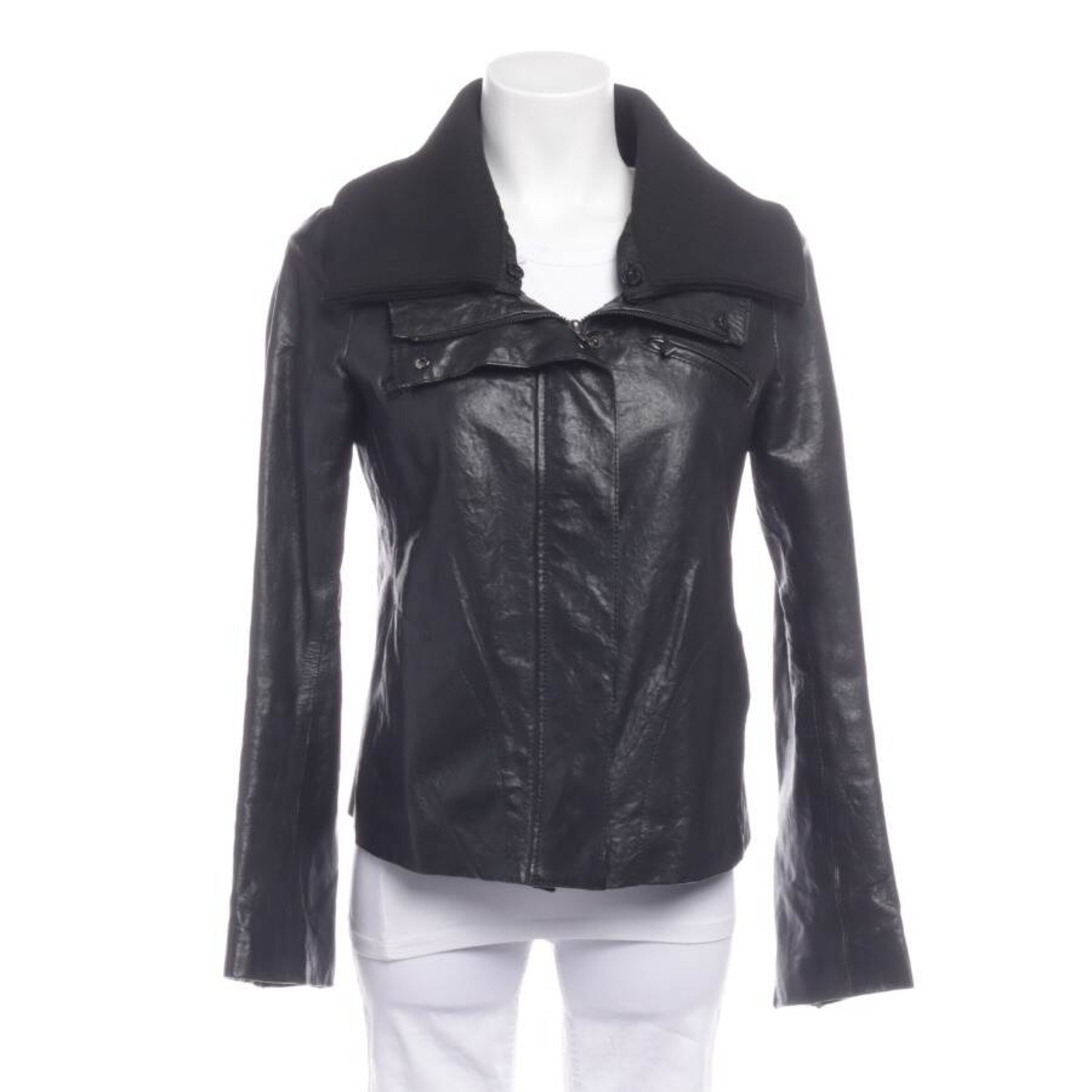 ARMANI Jacket & Coat in S in Black: front