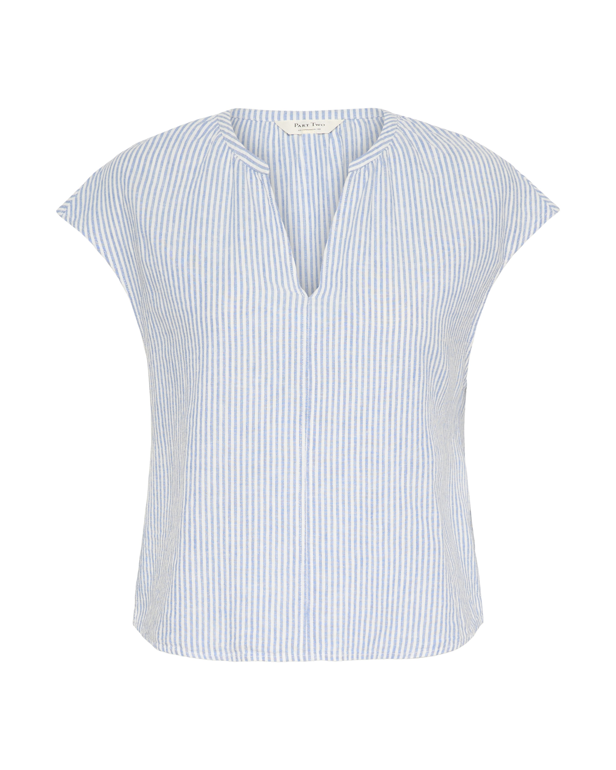 Part Two Bluse in Blau: Vorderseite