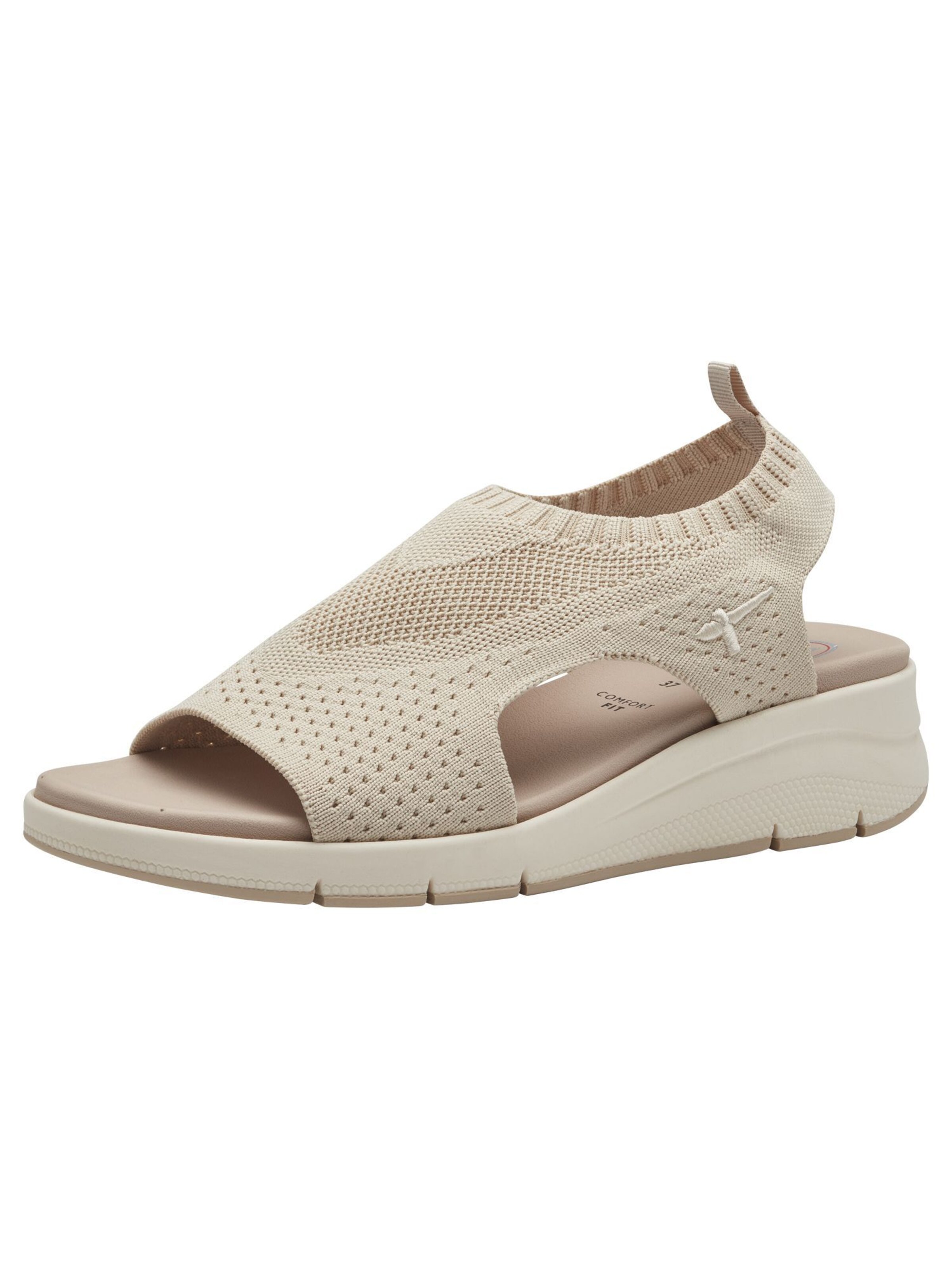 Sandalo di Tamaris in beige: frontale