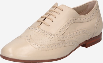 MELVIN & HAMILTON Lace-Up Shoes 'SONIA' in Beige: front
