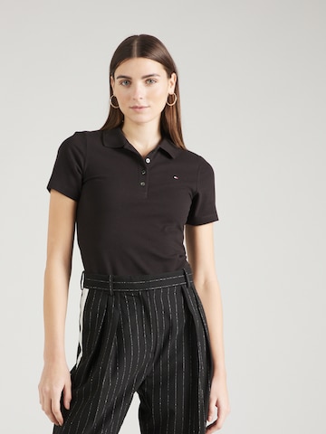 TOMMY HILFIGER Poloshirt '1985' in Schwarz: predná strana