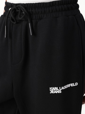 Effilé Pantalon KARL LAGERFELD JEANS en noir