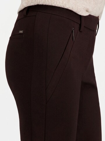 Gardeur Slim fit Trousers 'Zene57' in Brown