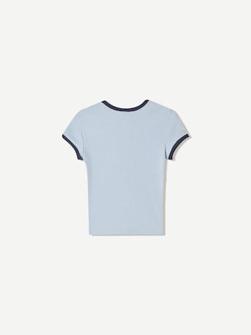 Bershka T-shirt i blå