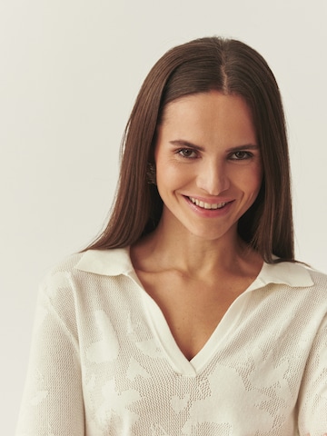 TATUUM Пуловер 'Zurra' в бяло