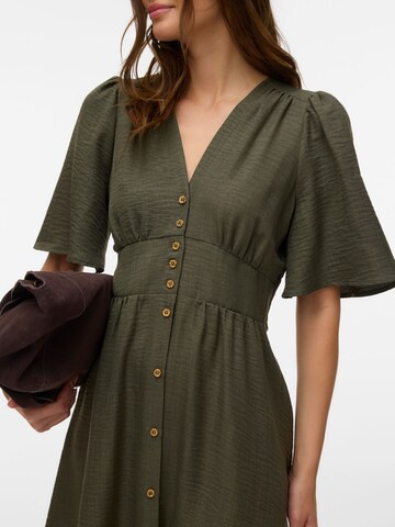 VERO MODA Shirt dress 'VMMelaney' in Green