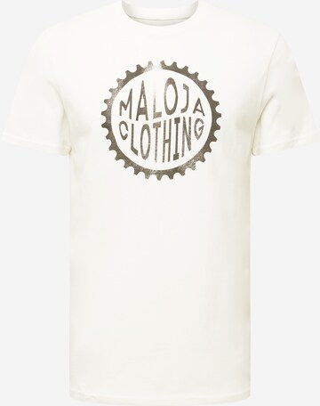 Maloja - Camiseta funcional 'Falzarego' en blanco: frente