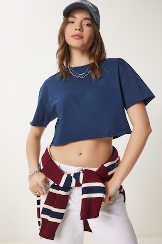 T-shirt Happiness İstanbul en bleu