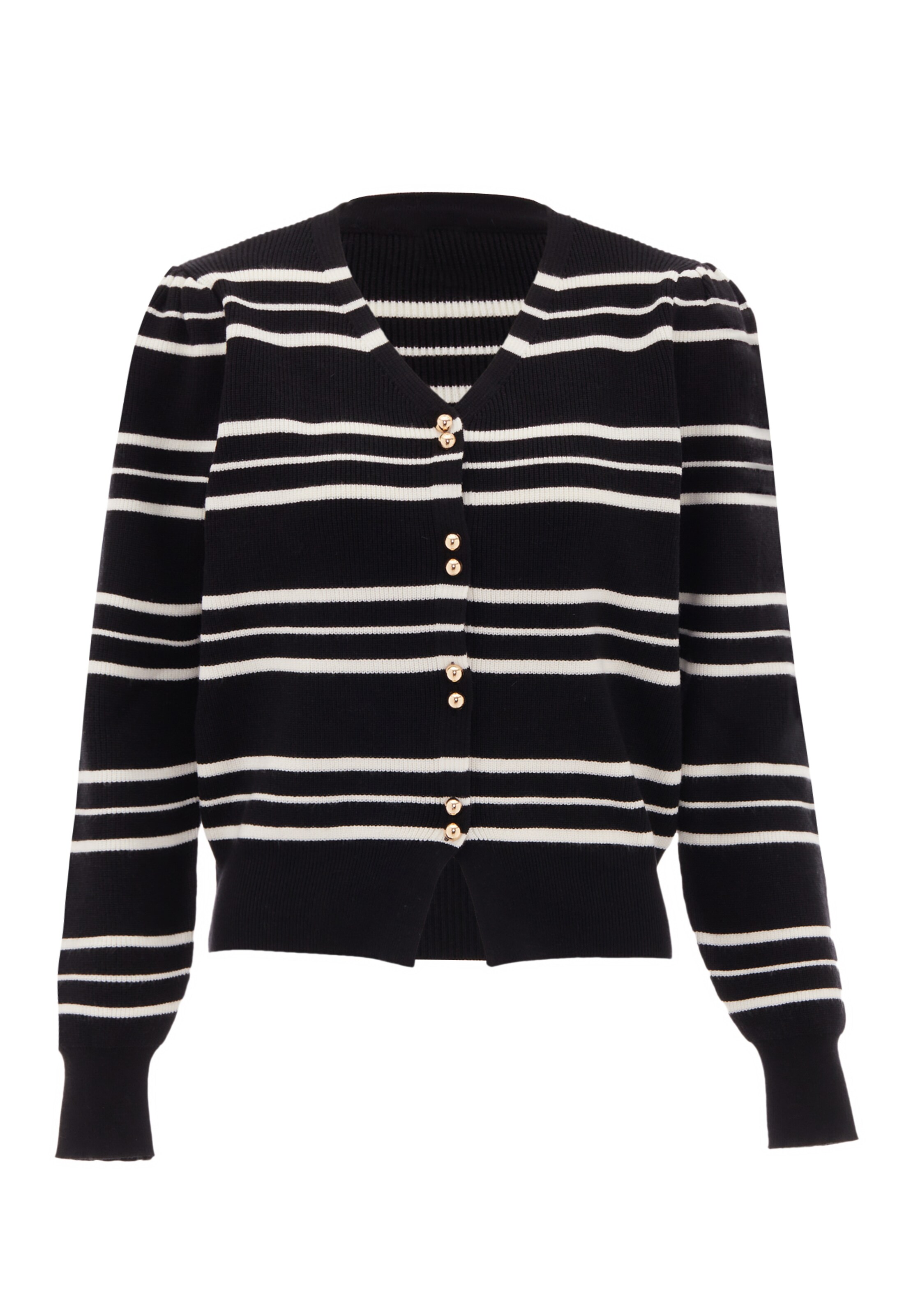 NAEMI Knit cardigan in Black: front