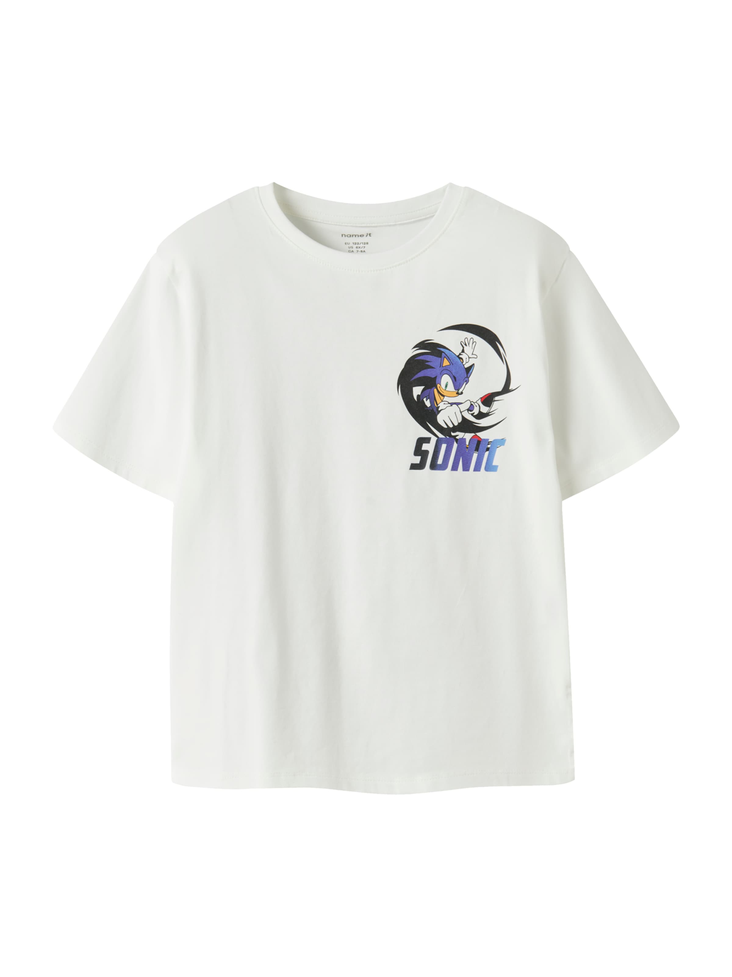 NAME IT Shirt 'NKMFitus Sonic' in White: front