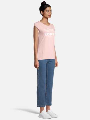 salzhaut Shirt 'BIIKE - FISCHKOPP DIGGA' in Roze