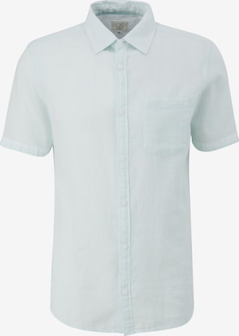 QS - Ajuste regular Camisa en azul: frente